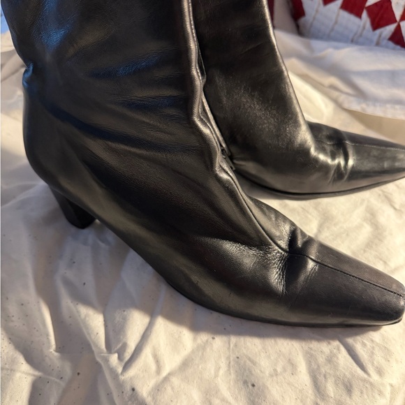 Robert Clergerie Black Leather Ankle Boots - Picture 6 of 6